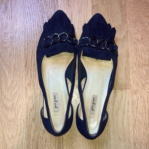 EUC Paul Green Navy buckled loafers size 9